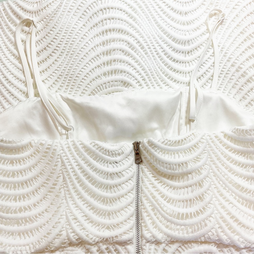 Bardot Spiral Lace Spaghetti Strap Mini Dress - Picture 8 of 14